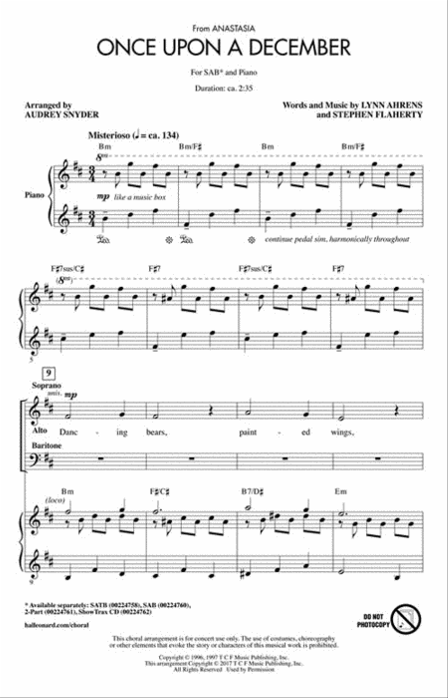 Once Upon a December Once Upon a December 3-Part scores gallery preview page 2