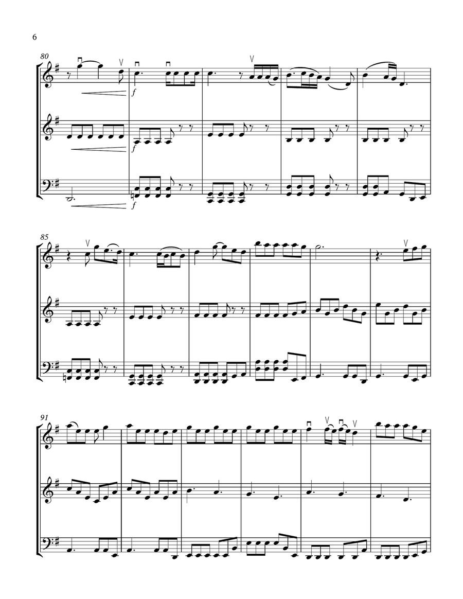 Love On The Brain String Trio scores gallery preview page 6