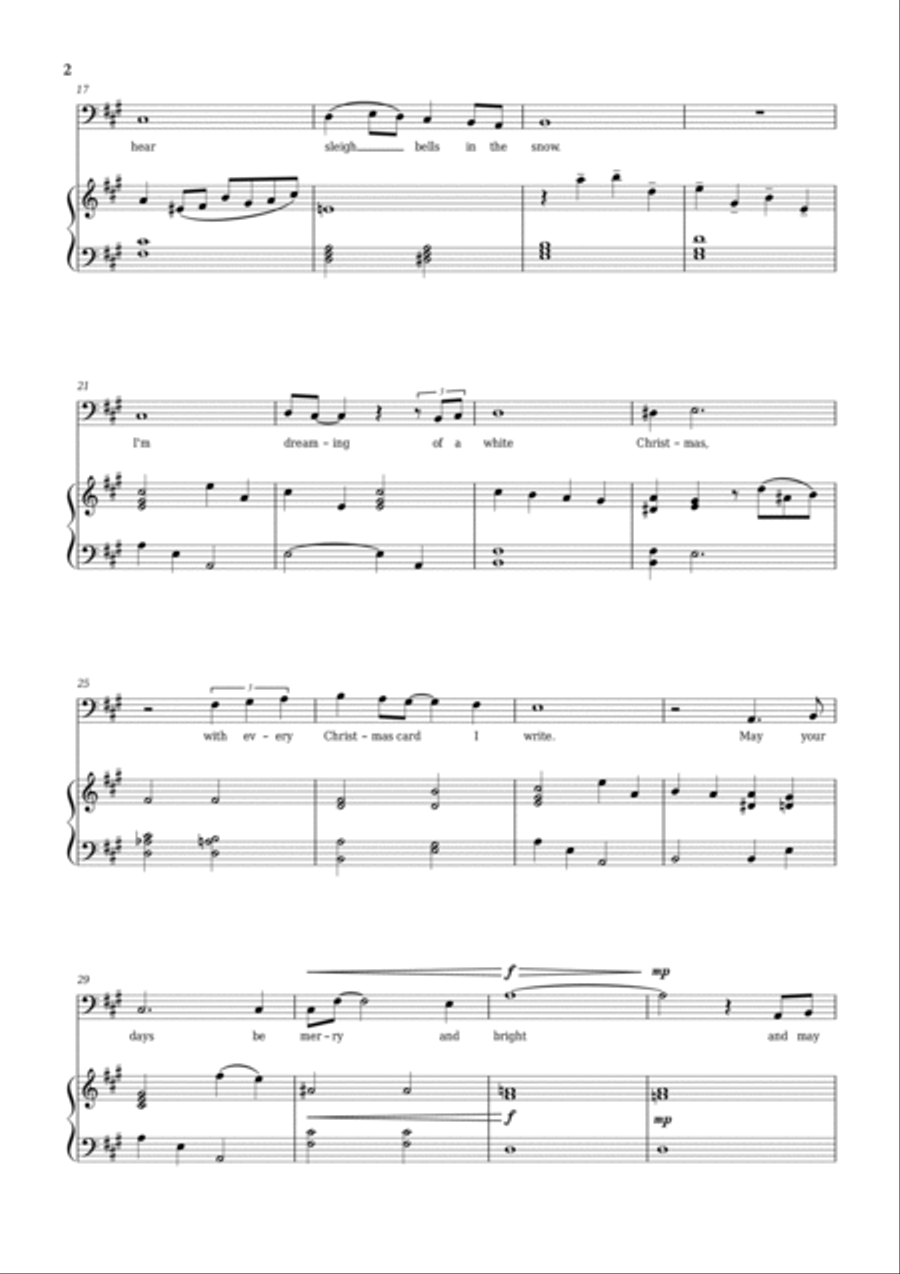 White Christmas Voice scores gallery preview page 2