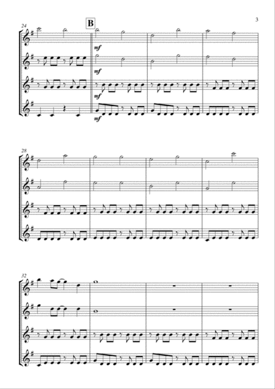 I'm Yours Woodwind Quartet scores gallery preview page 4