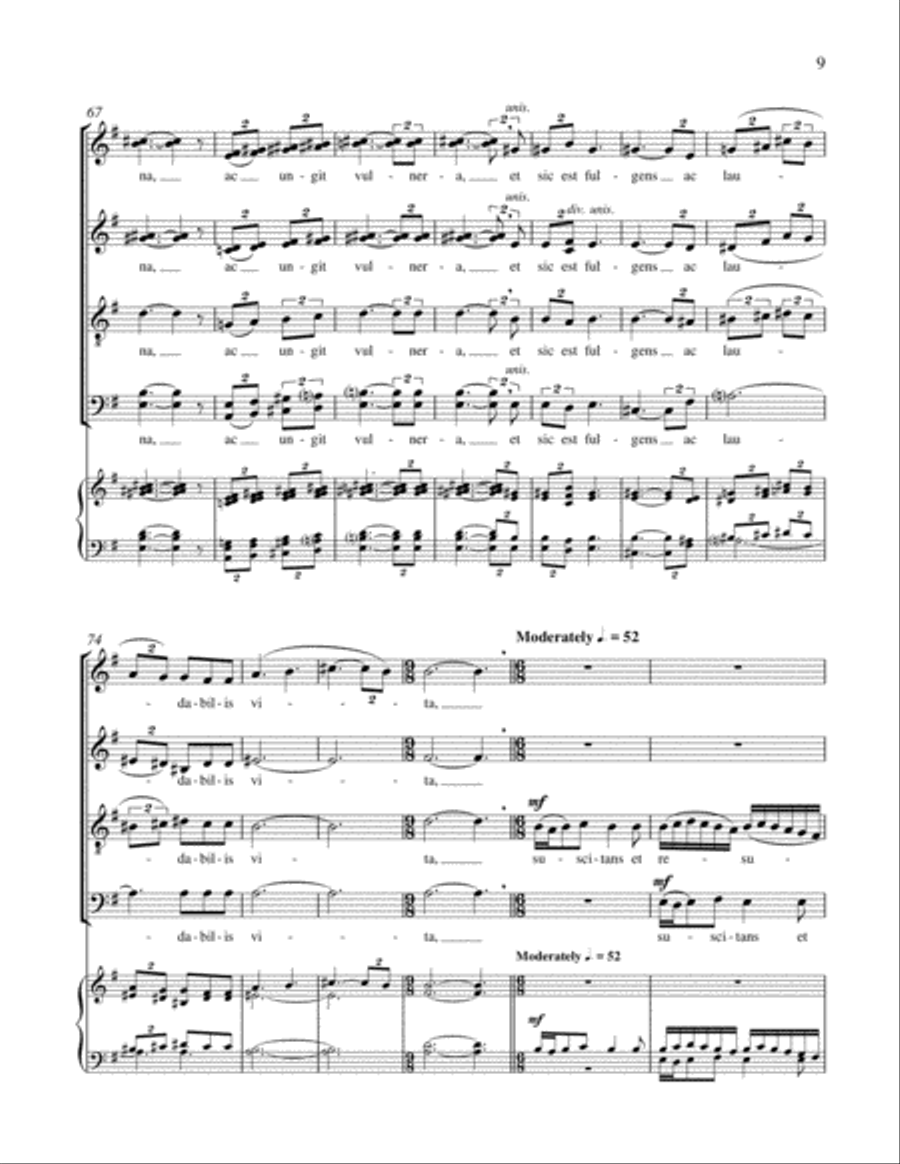 Spiritus sanctus vivificans vita 4-Part scores gallery preview page 8