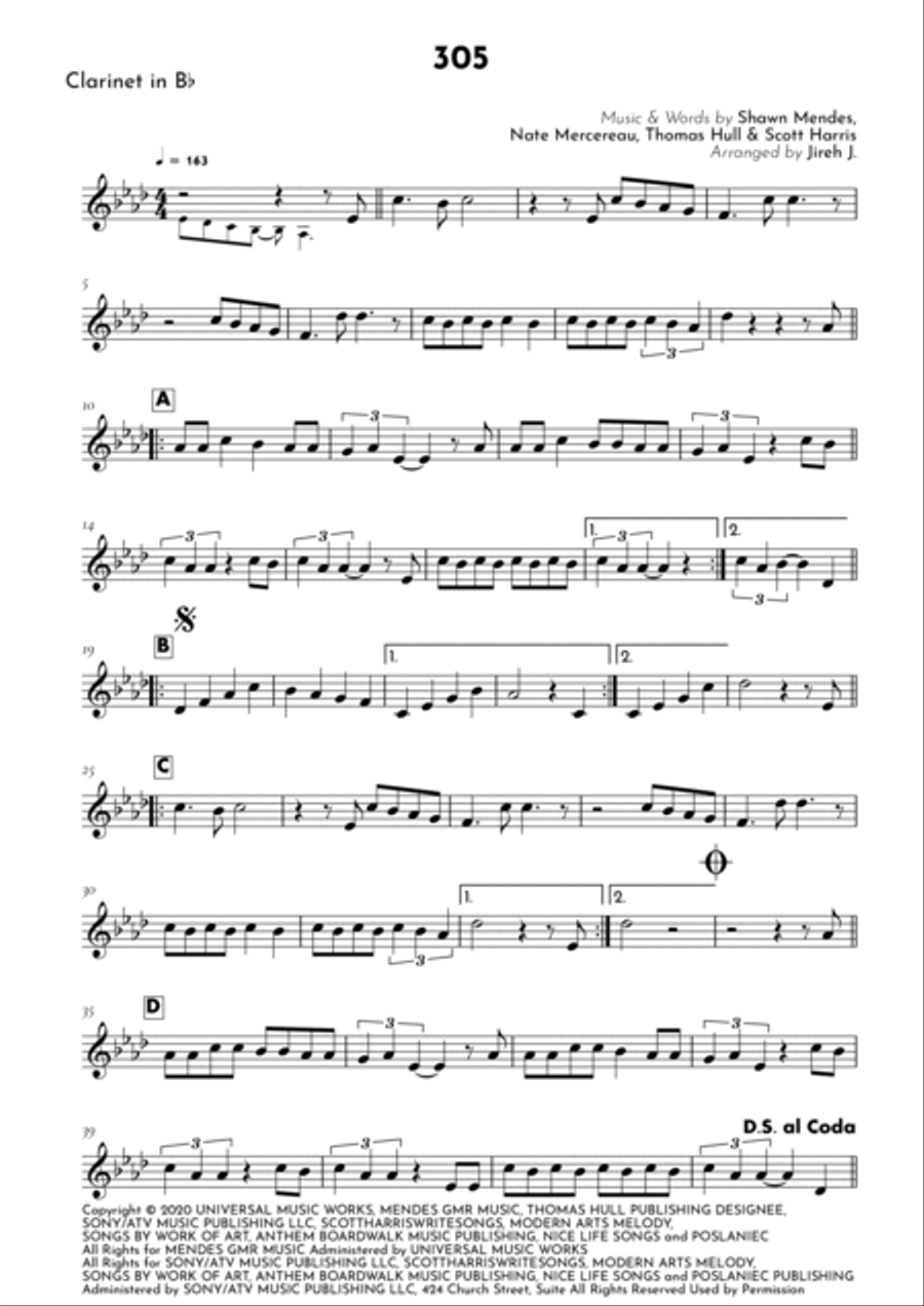 305 B-Flat Clarinet scores gallery preview page 2