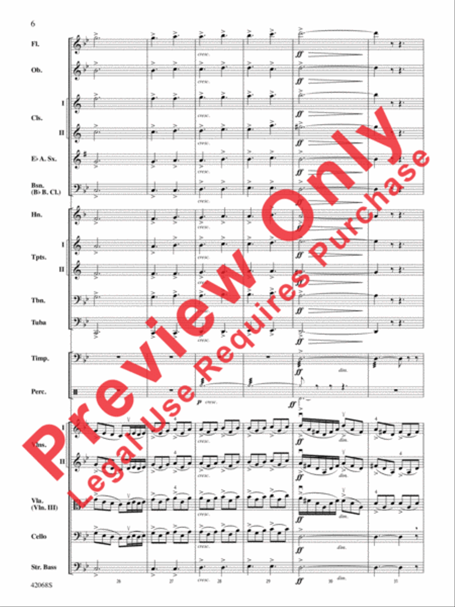 Peer Gynt Suite Selections Full Orchestra scores gallery preview page 7