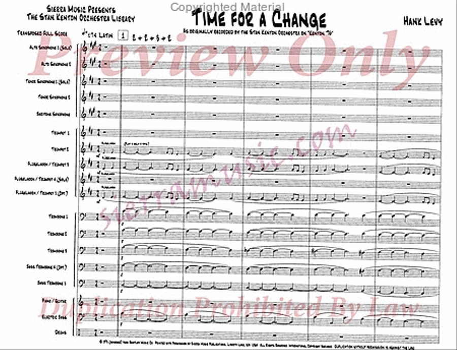 Time For A Change Time For A Change Jazz Ensemble scores gallery preview page 2