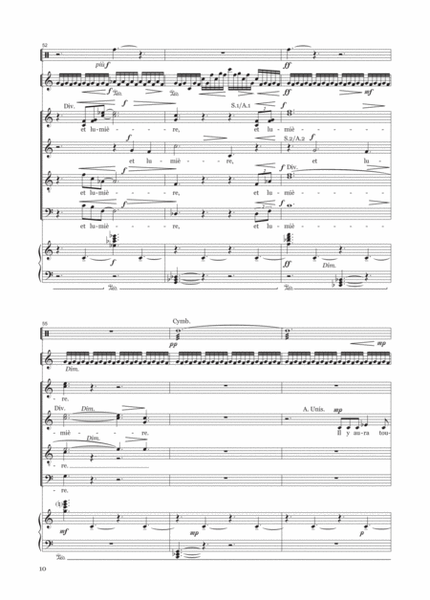 Entre Ombre Et Lumiere - Girard - SATB/Piano/Percu