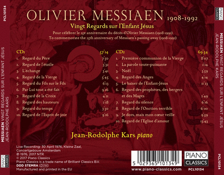 Messiaen: Vingt Regards sur I'Enfant Jesus
