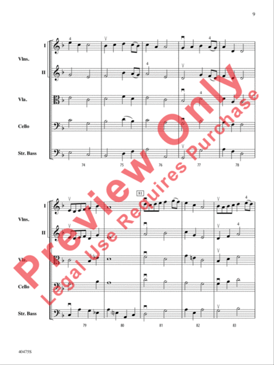 Dove's Vagary String Orchestra scores gallery preview page 10