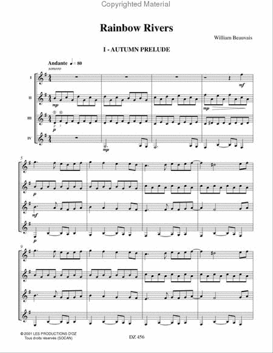 Rainbow Rivers Rainbow Rivers Guitar Ensemble scores gallery preview page 2