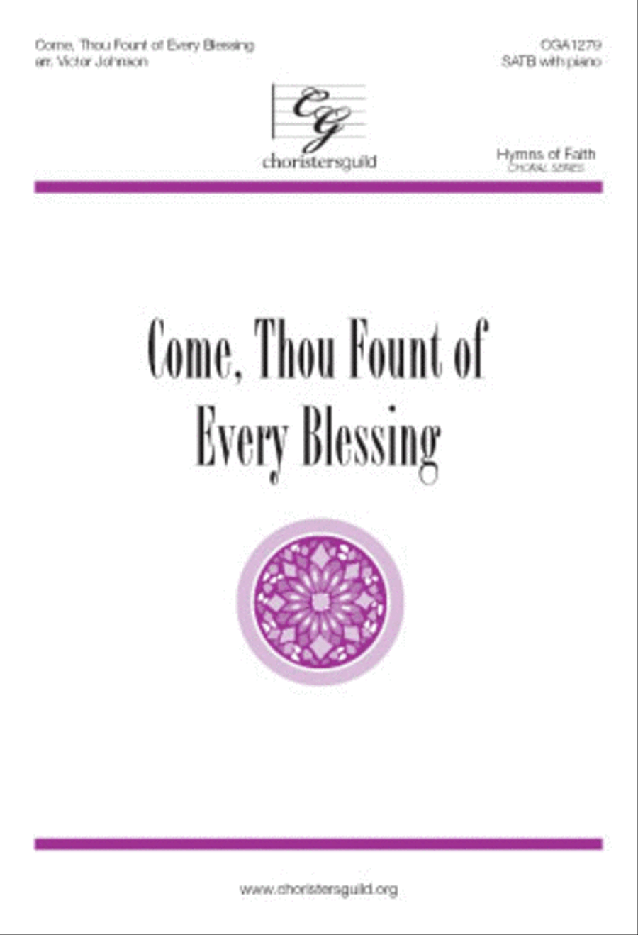 Come, Thou Fount of Every Blessing 4-Part scores gallery preview page 1