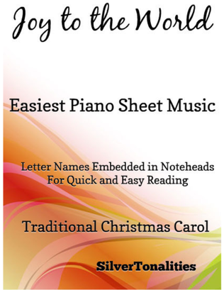 Book cover for Joy to the World Easiest Piano Sheet Music