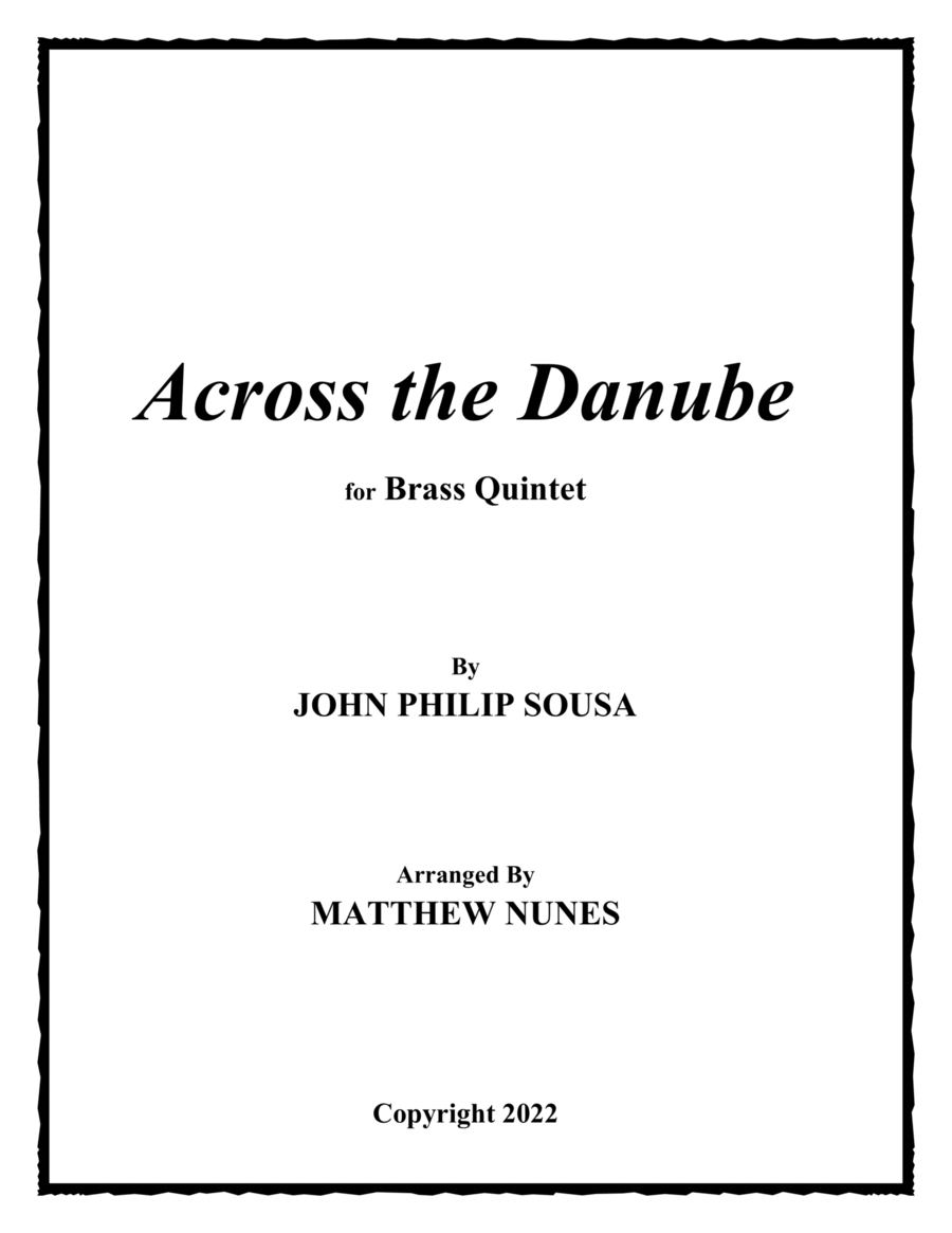 Across the Danube Chamber Music scores gallery preview page 1