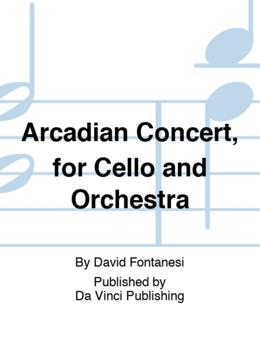 Arcadian Concert, for Cello and Orchestra Orchestra scores gallery preview page 1