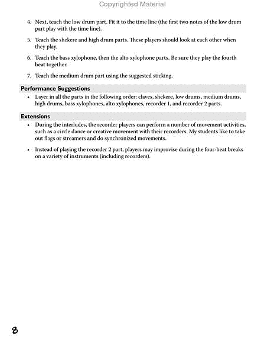 Happy Jammin' Happy Jammin' Recorder scores gallery preview page 7