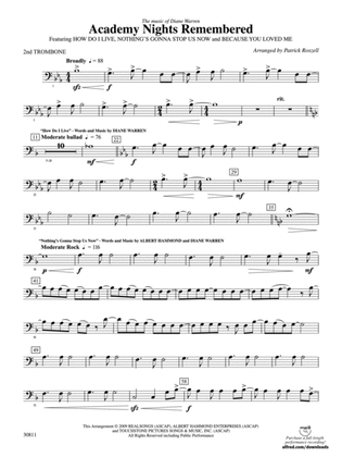 Academy Nights Remembered (The Music of Diane Warren): 2nd Trombone