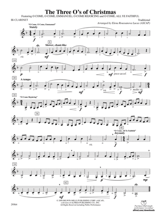 The Three O's of Christmas: 1st B-flat Clarinet