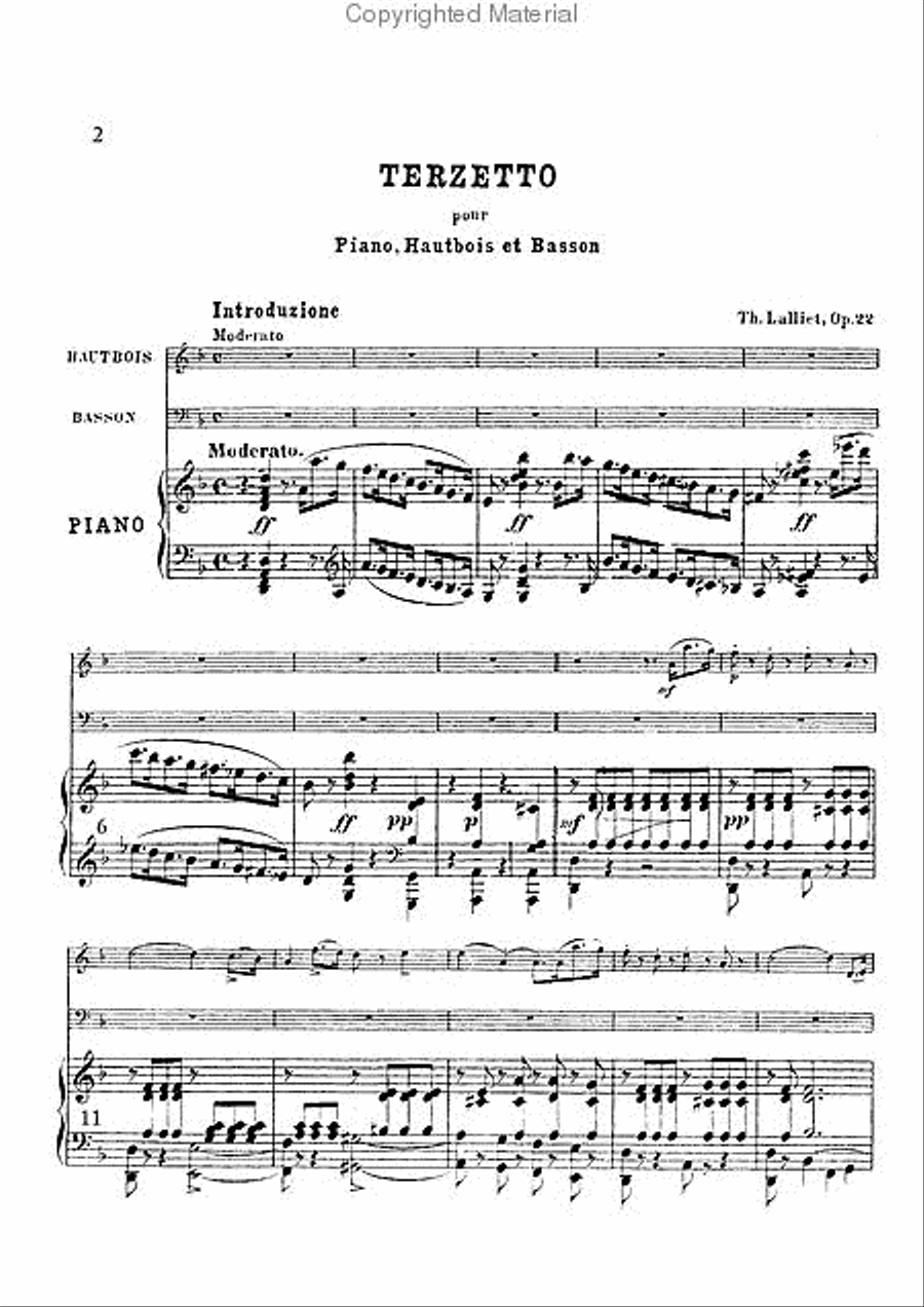 Terzetto, Op. 22 Clarinet scores gallery preview page 2