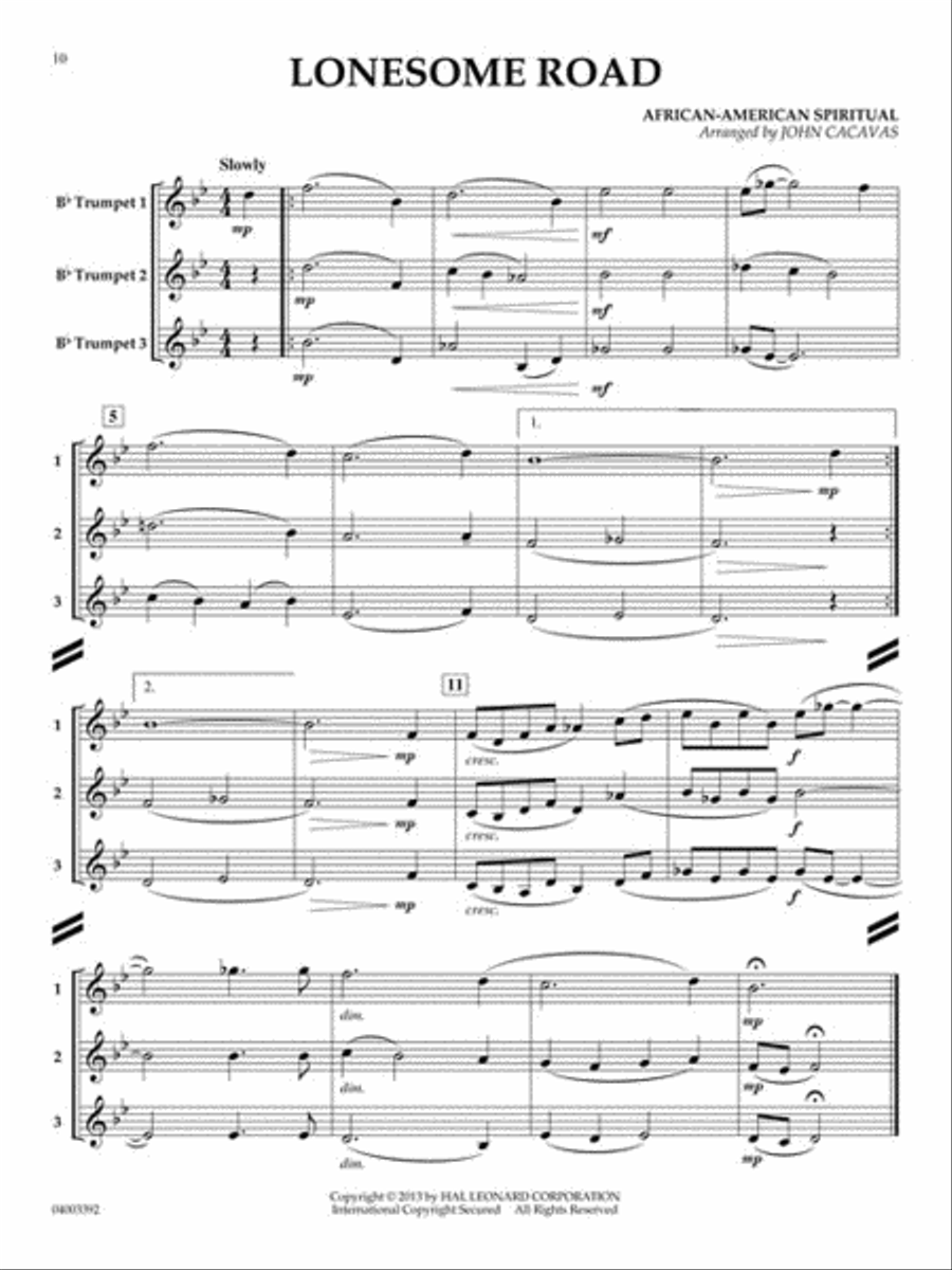 Fun and Easy Trios for Trumpet Trumpet Trio scores gallery preview page 4