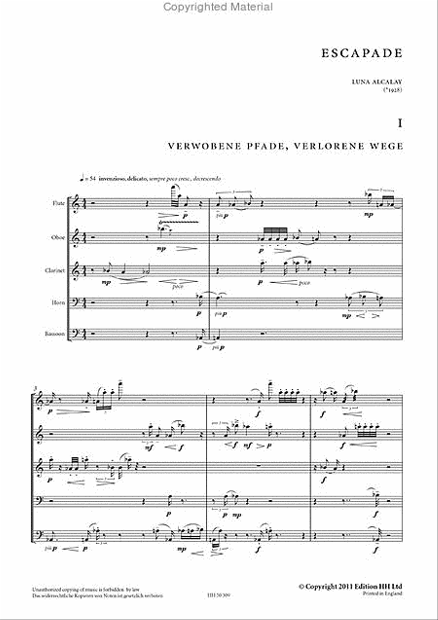 Escapade Woodwind Quintet scores gallery preview page 2