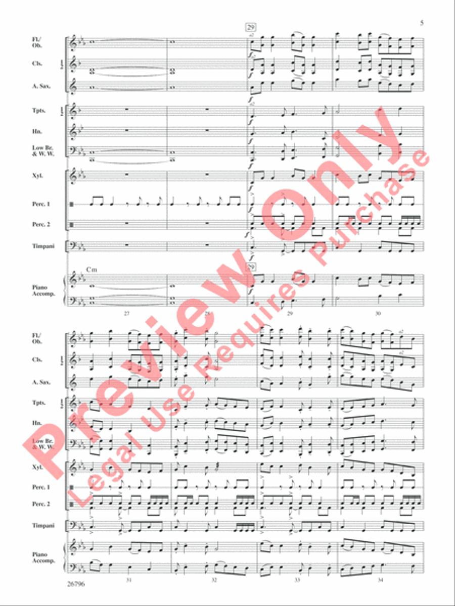 Temple of Sinawava Concert Band scores gallery preview page 6