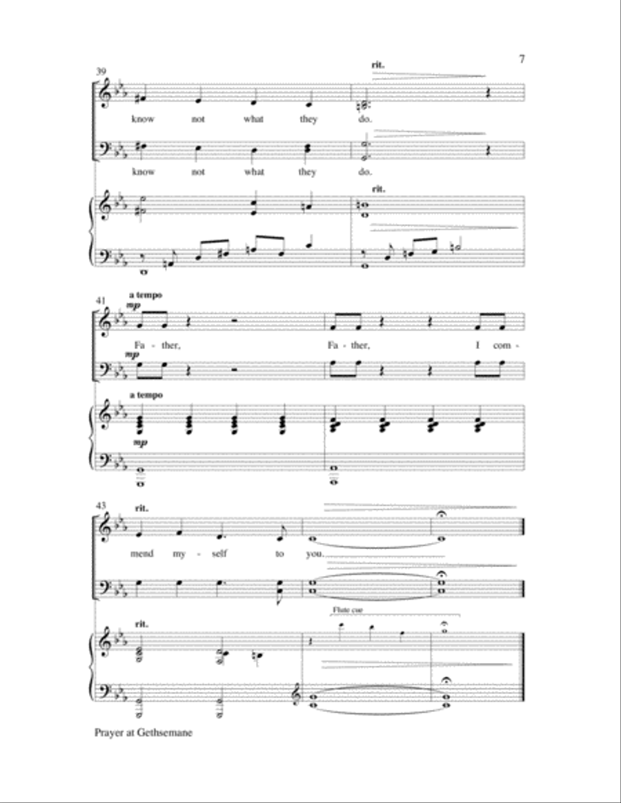 Prayer At Gethsemane Prayer At Gethsemane Choir scores gallery preview page 7