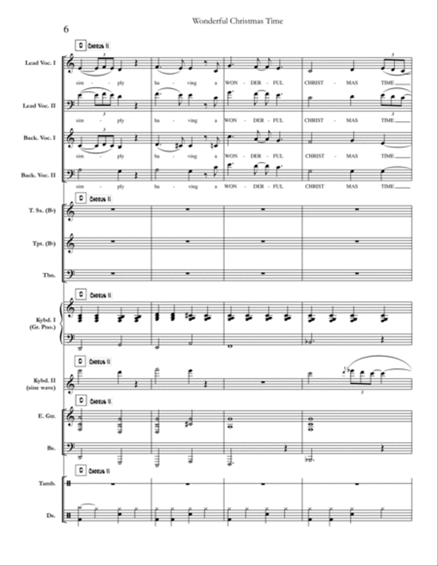 Wonderful Christmastime Small Ensemble scores gallery preview page 6