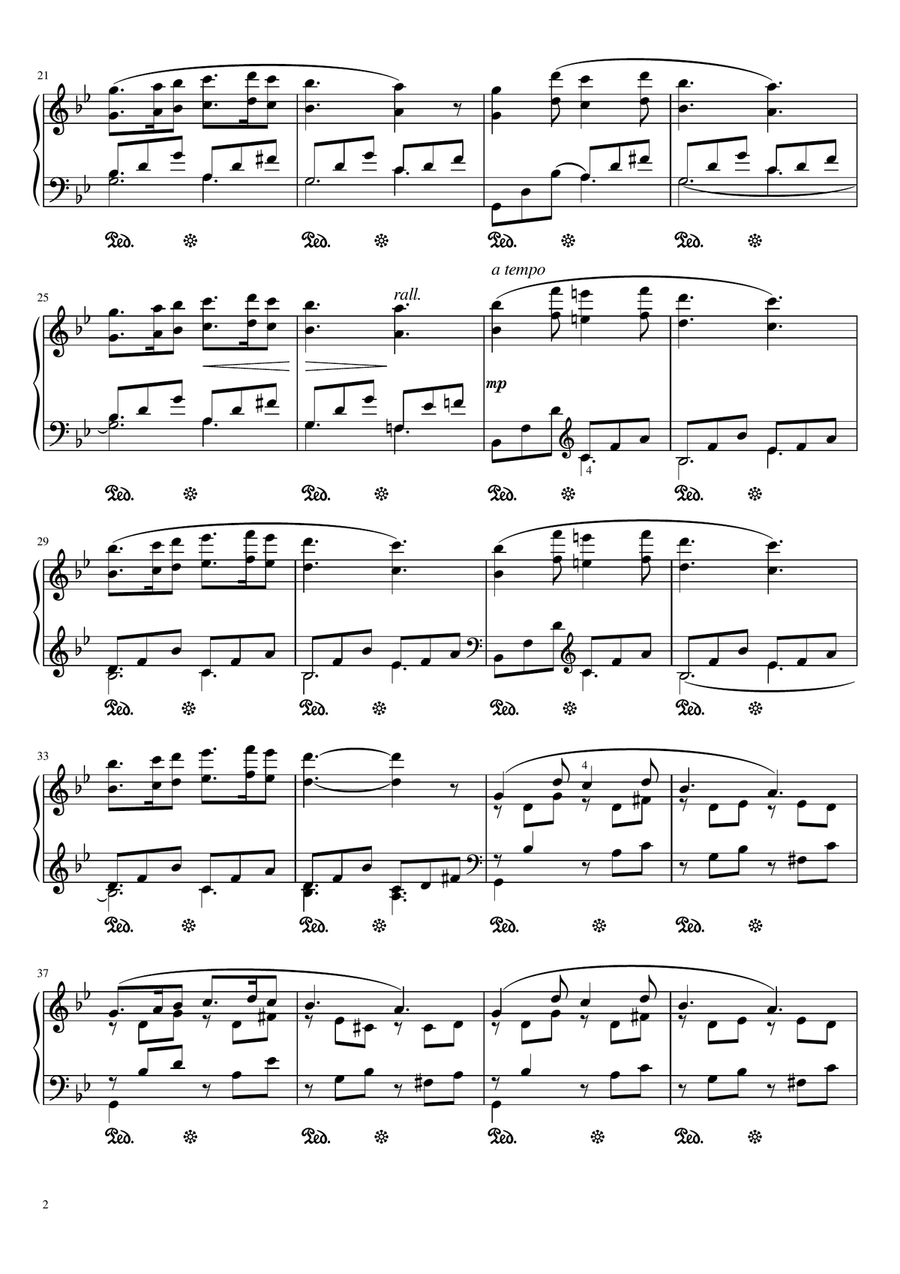 Liszt - 6 Polish Songs, S.480 No.2 - Frühling(Spring) by Chopin Op.74 - Original For Piano Solo Piano Solo scores gallery preview page 2