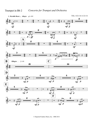 Concerto for Trumpet and Orchestra (2011) Trumpet part 2