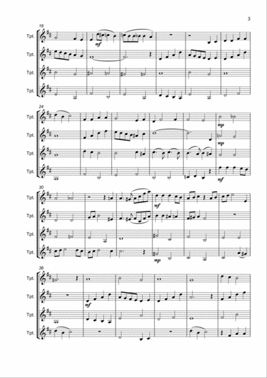 Have Yourself A Merry Little Christmas from MEET ME IN ST. LOUIS Brass Ensemble scores gallery preview page 3