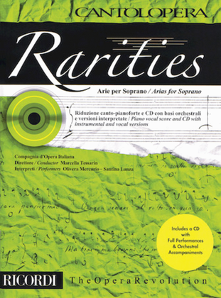 Book cover for Rarities: Arias for Soprano
