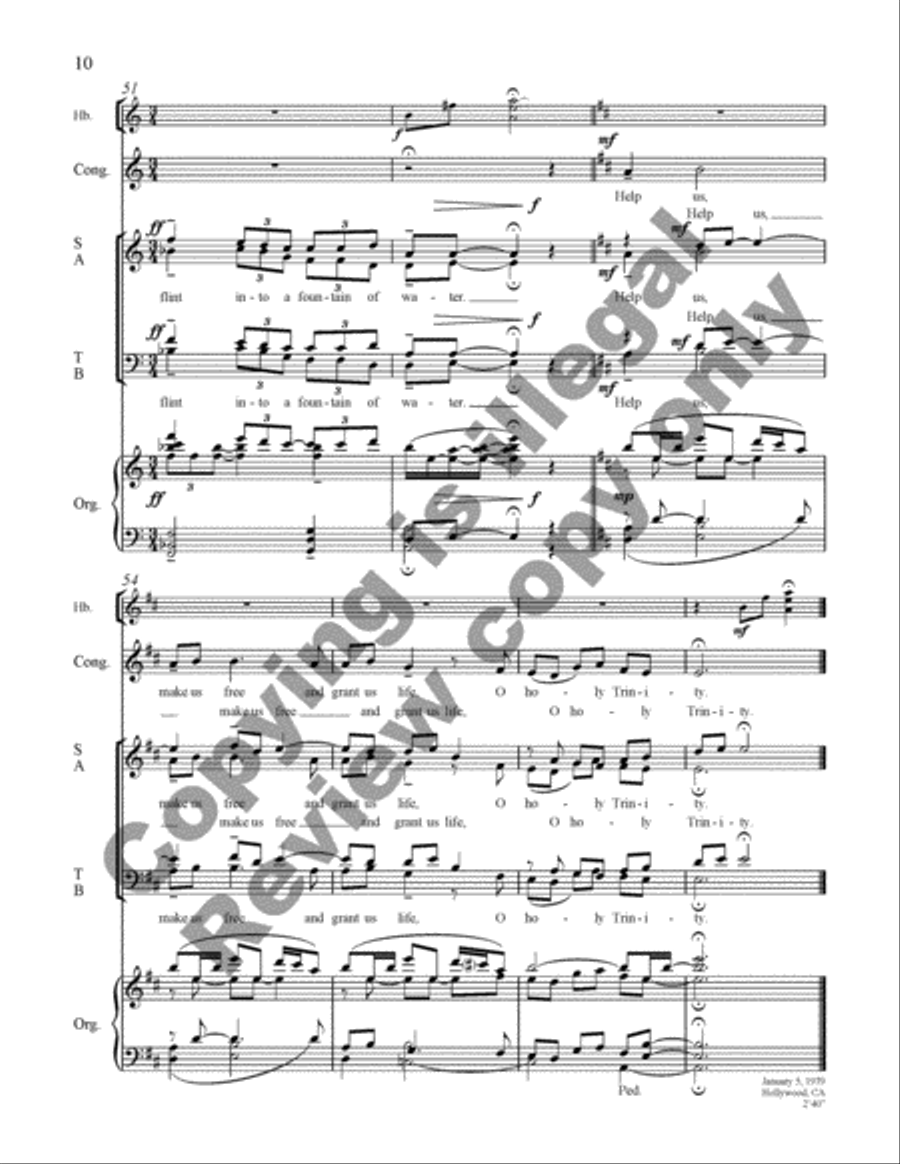Psalm 114 4-Part scores gallery preview page 10
