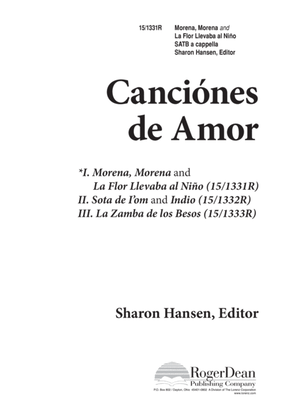 Book cover for Canciónes de amor morena morena/La flor llevaba al