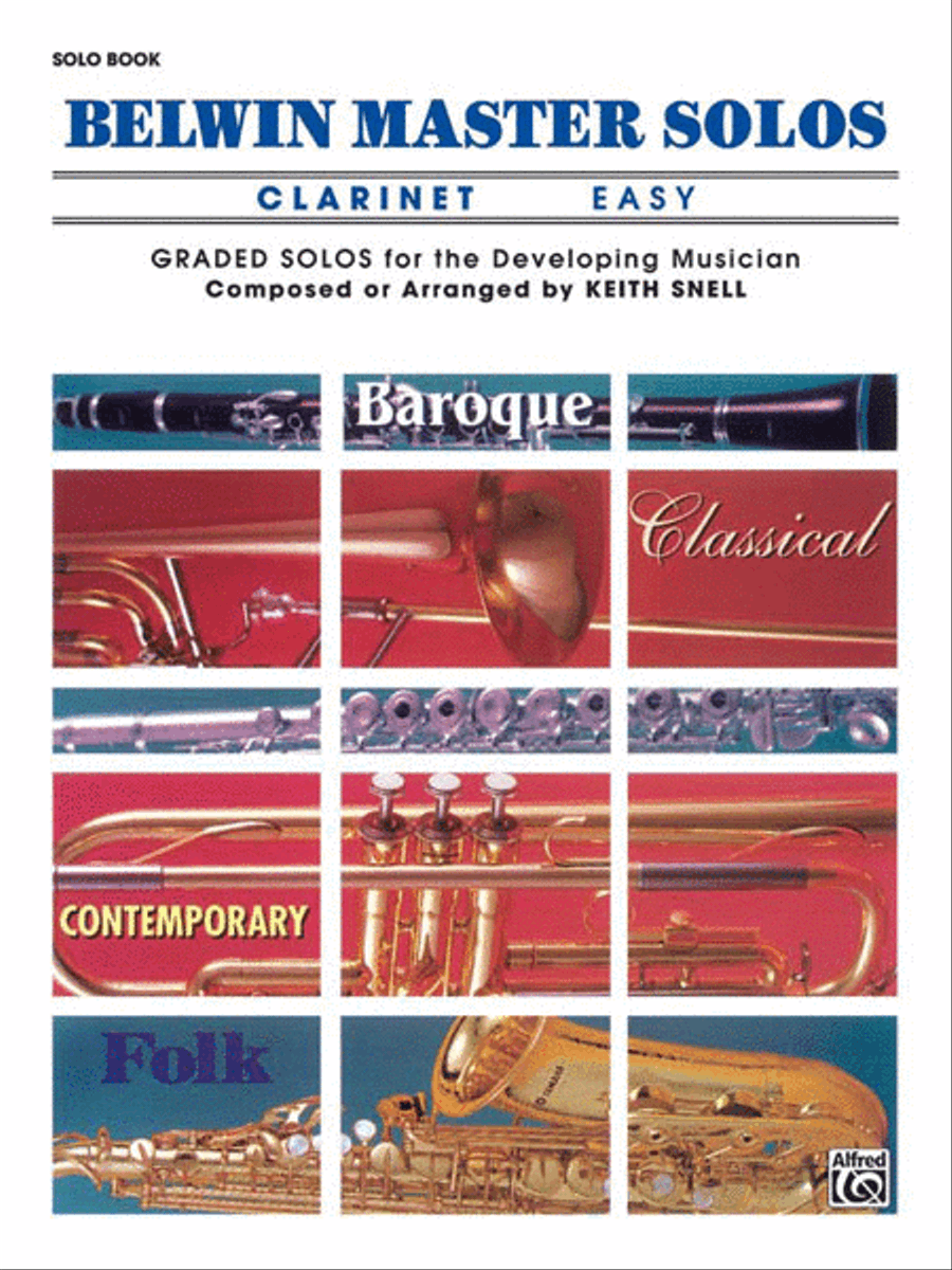 Belwin Master Solos (Clarinet), Volume 1 Clarinet Solo scores gallery preview page 1