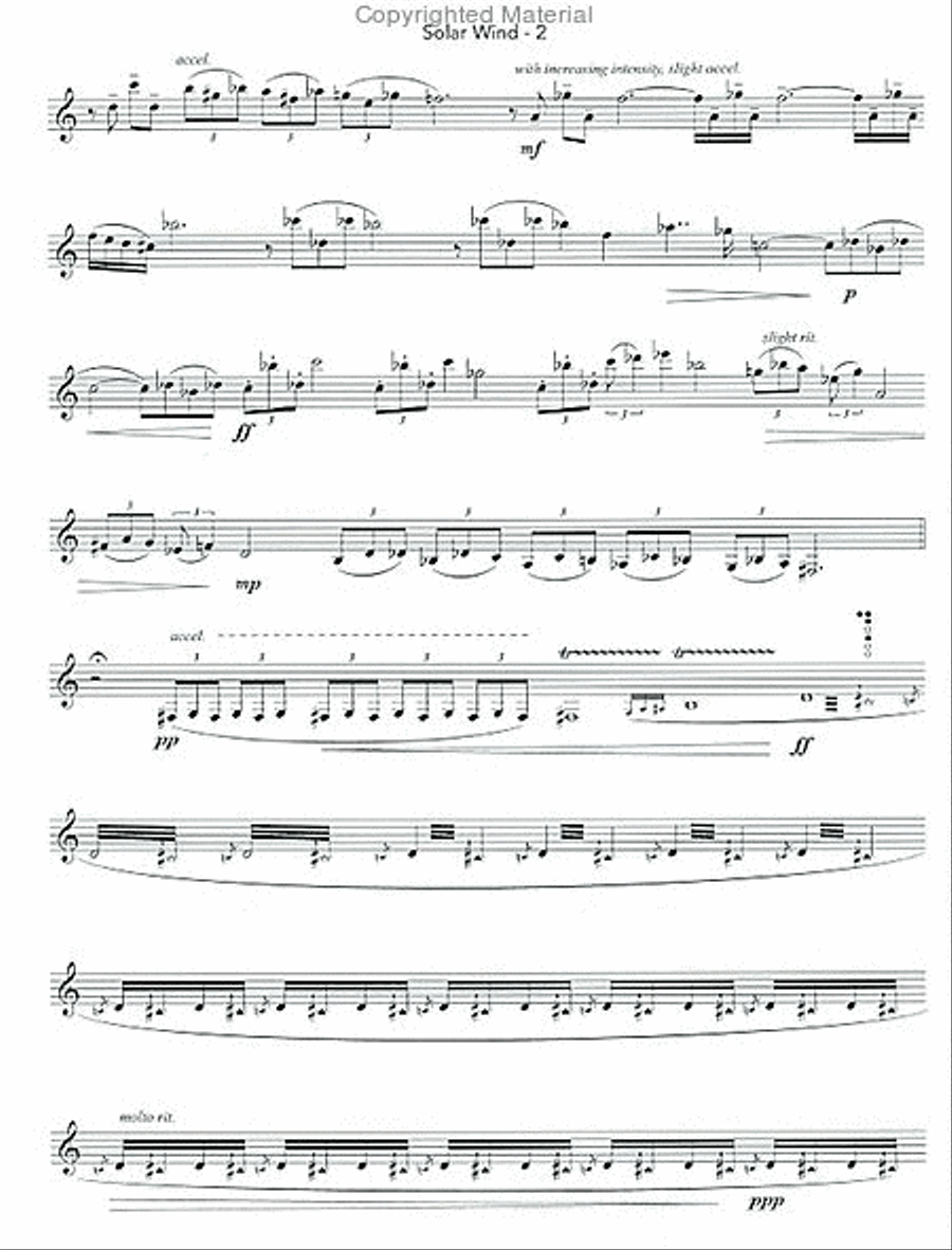 Solar Wind Clarinet Solo scores gallery preview page 3