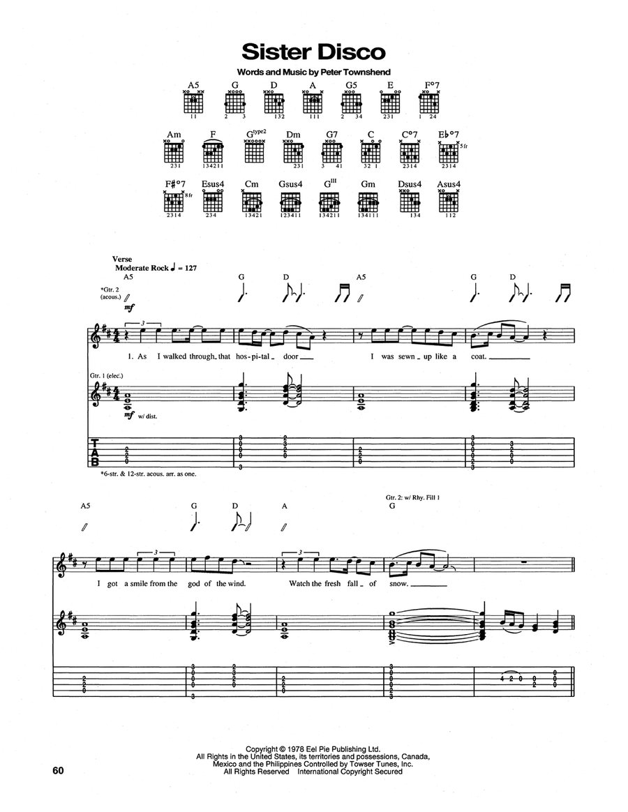 Sister Disco Acoustic Guitar scores gallery preview page 1