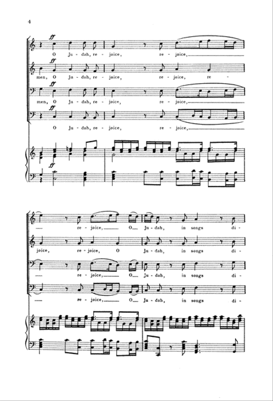 Judas Maccabaeus: Hallelujah, Amen TTBB scores gallery preview page 4