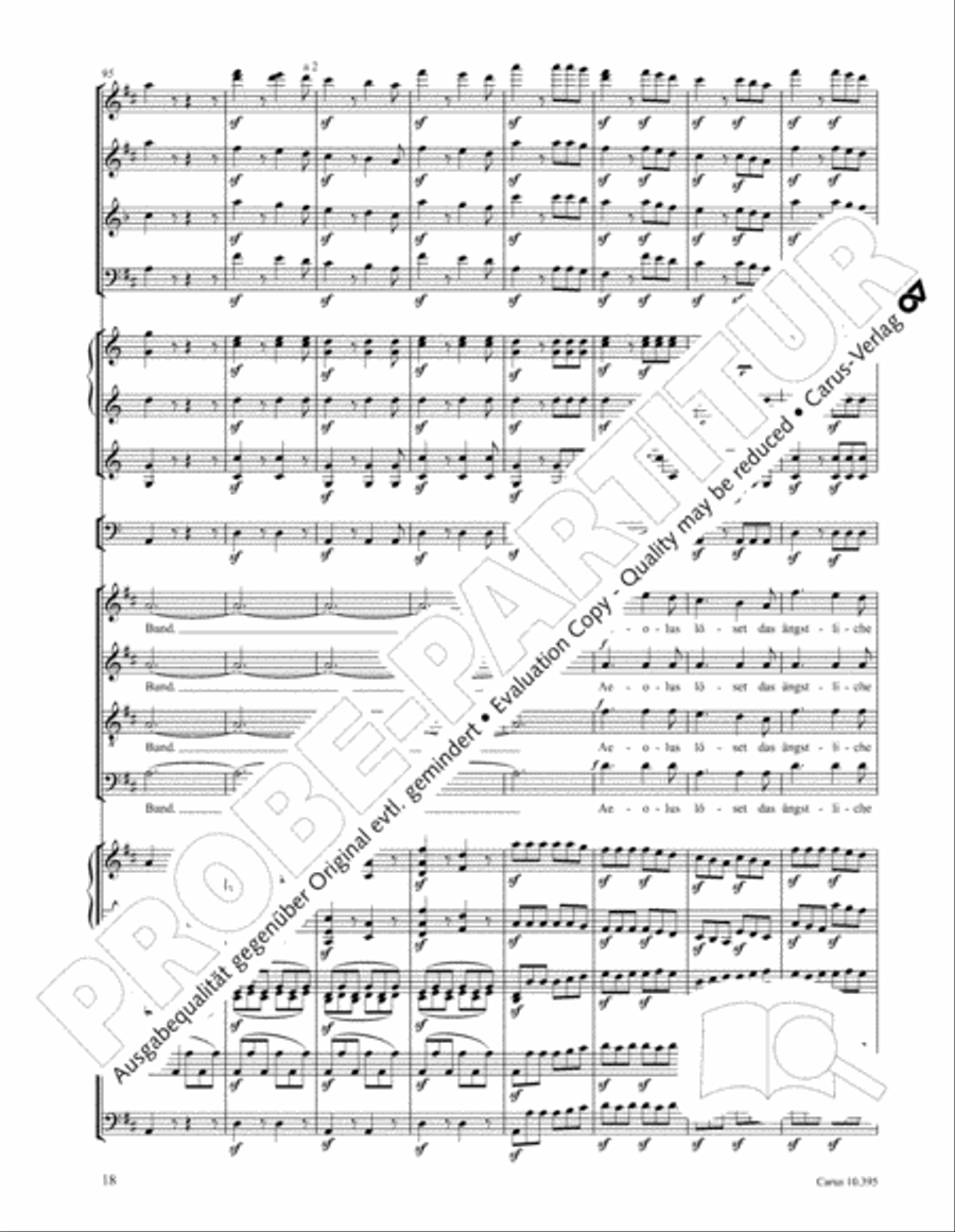 Calm Sea and Prosperous Voyage 4-Part scores gallery preview page 19