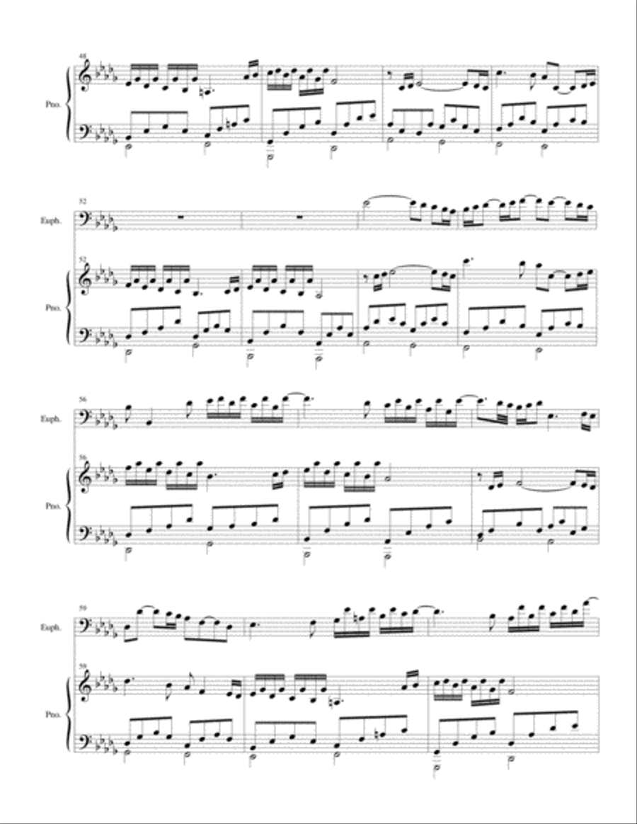 Ballade in D-Flat Ballade in D-Flat Euphonium scores gallery preview page 4