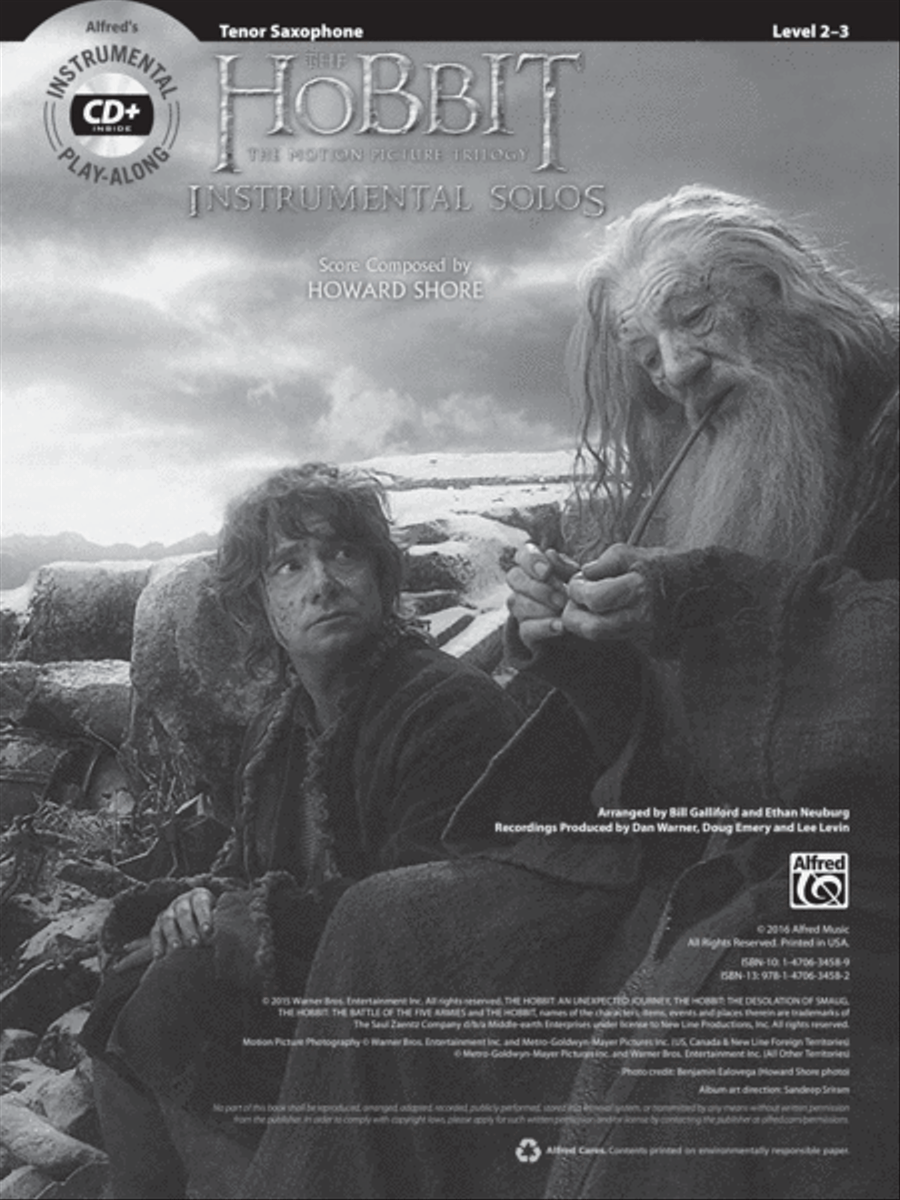 The Hobbit -- The Motion Picture Trilogy Instrumental Solos Tenor Saxophone scores gallery preview page 2