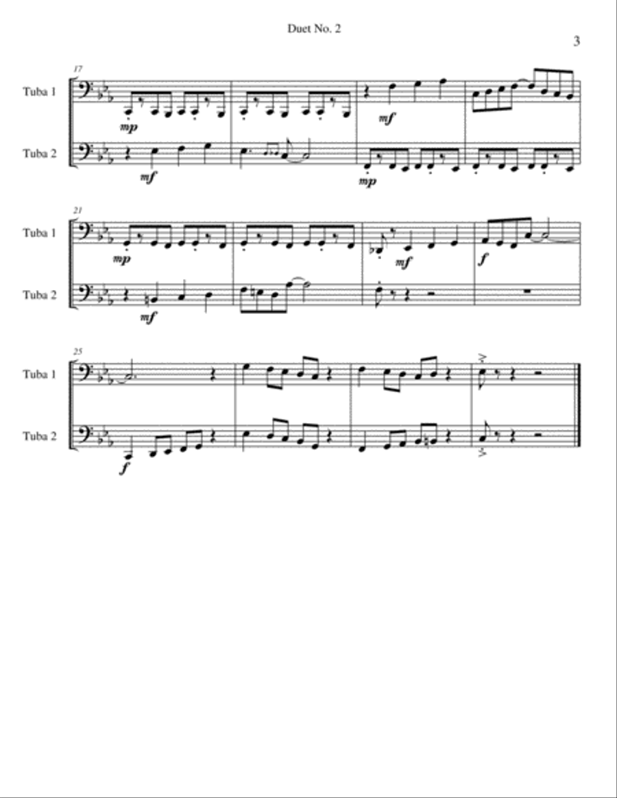 10 Tuba Duets for Teens Brass Duet scores gallery preview page 5