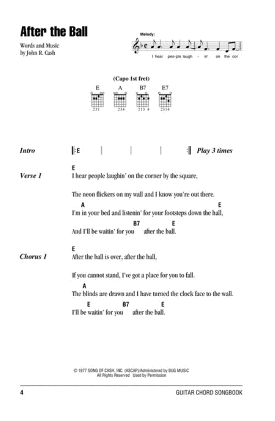 Johnny Cash Electric Guitar scores gallery preview page 4