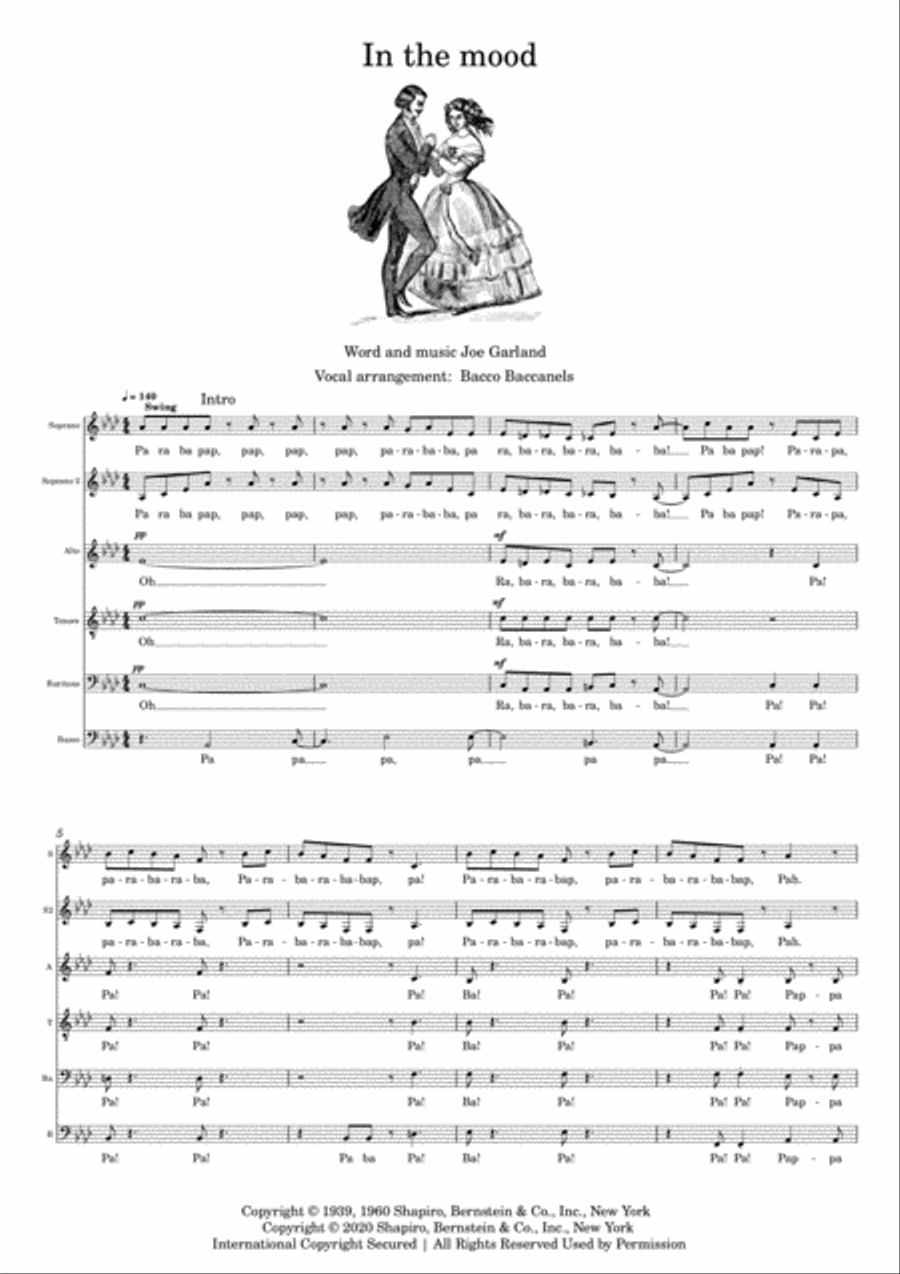 In The Mood 4-Part scores gallery preview page 2