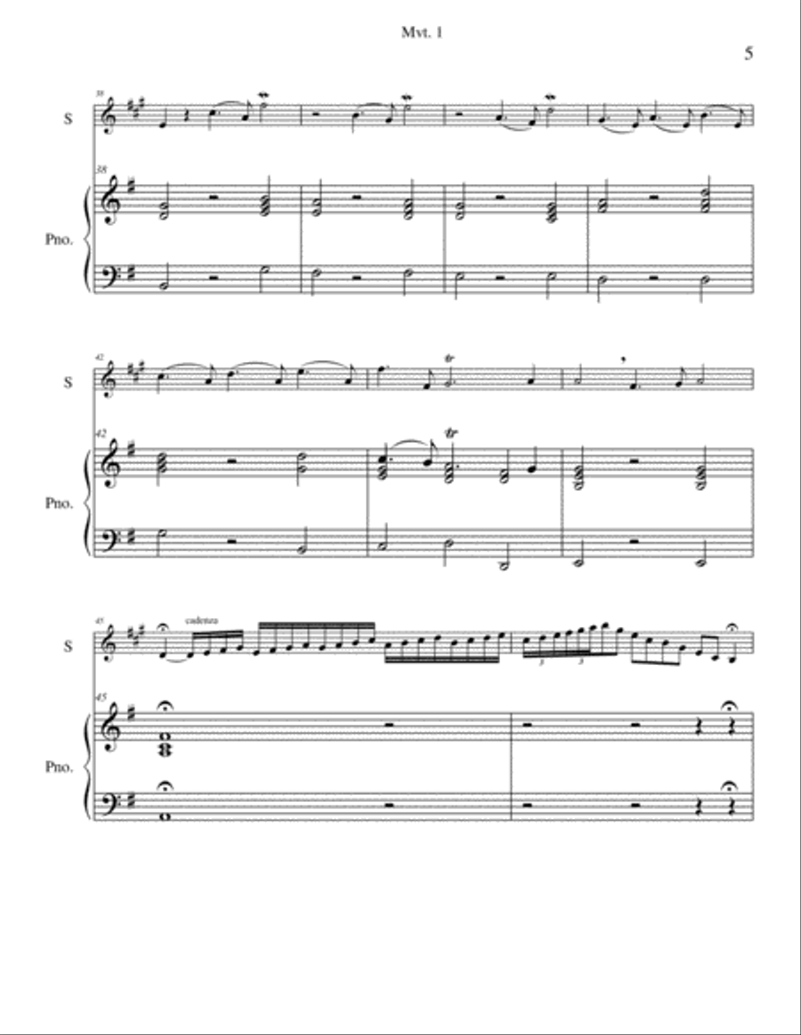 Telemann Viola Concerto in G Tenor Saxophone scores gallery preview page 5
