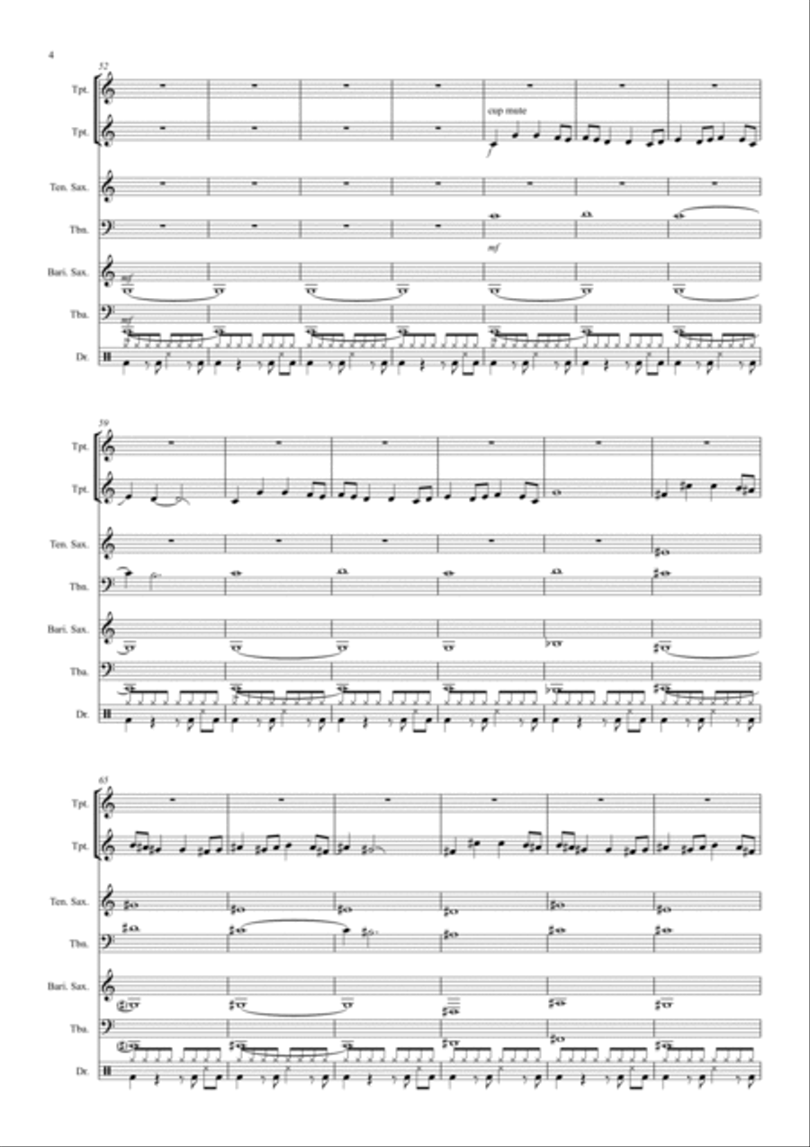 Danger Zone Jazz Ensemble scores gallery preview page 4
