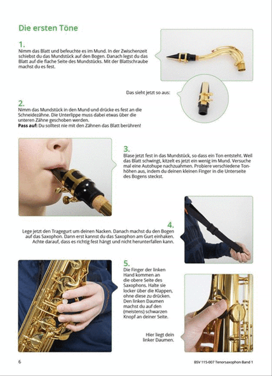 Gemeinsam Lernen & Spielen 1 Tenorsaxophon Tenor Saxophone scores gallery preview page 4