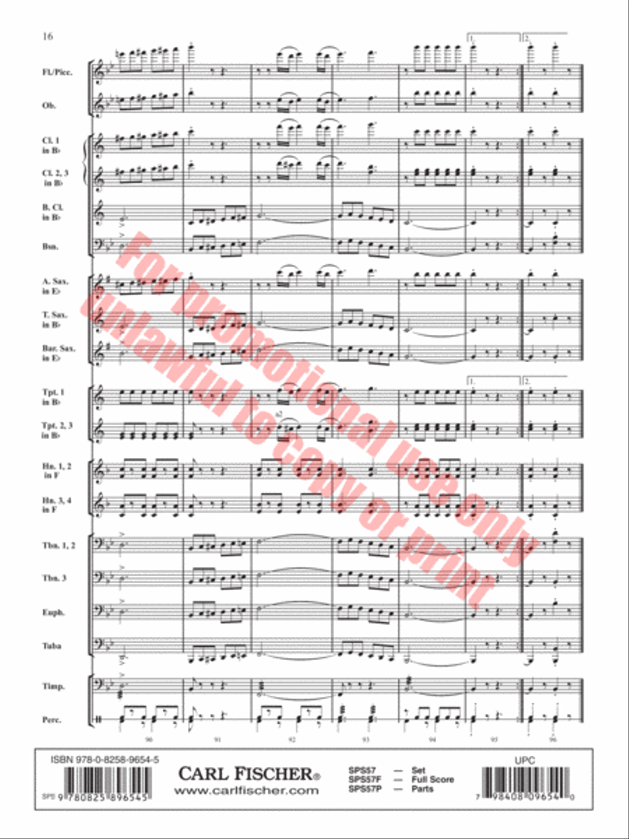 Them Basses Concert Band scores gallery preview page 17