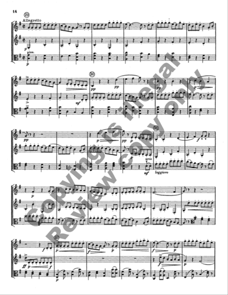 Suite for Oboe, Clarinet, and Viola Clarinet scores gallery preview page 13