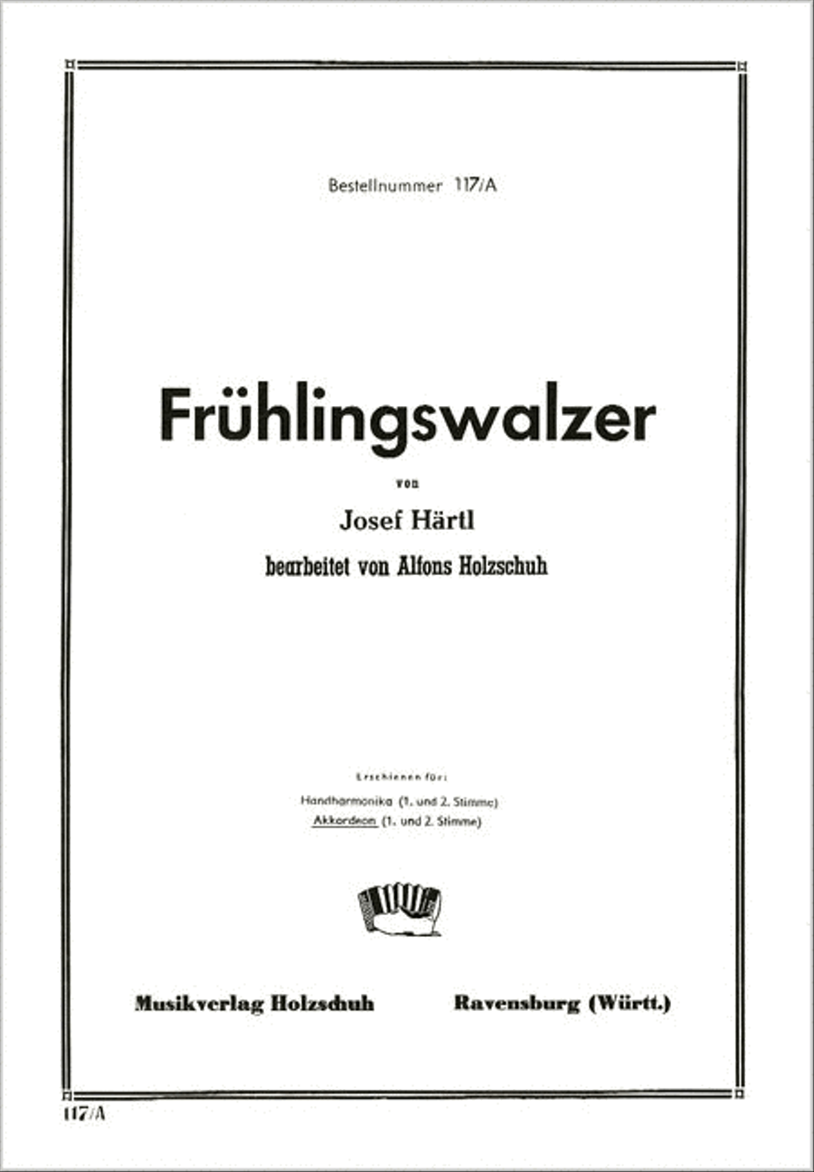 Frühlingswalzer Frühlingswalzer Accordion scores gallery preview page 1
