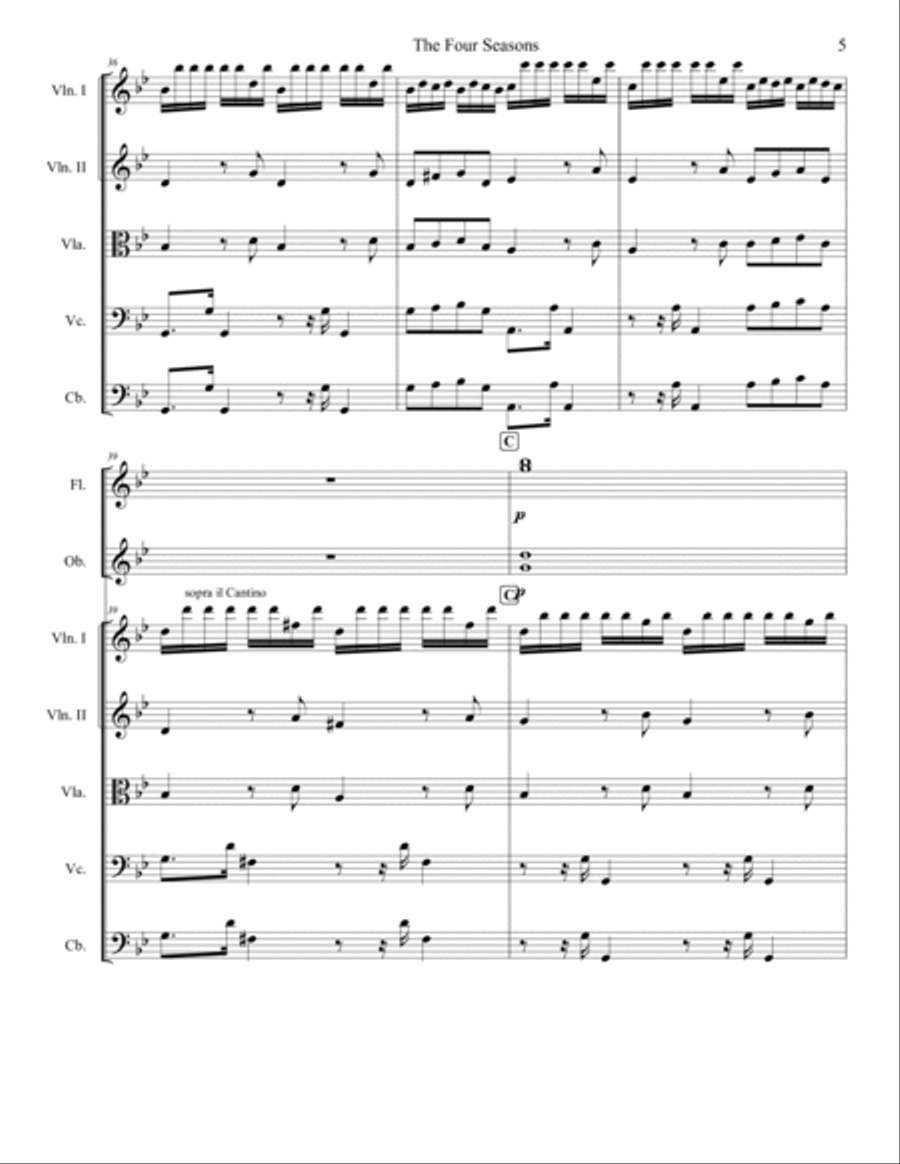 The Four Seasons: Summer Full Orchestra scores gallery preview page 5
