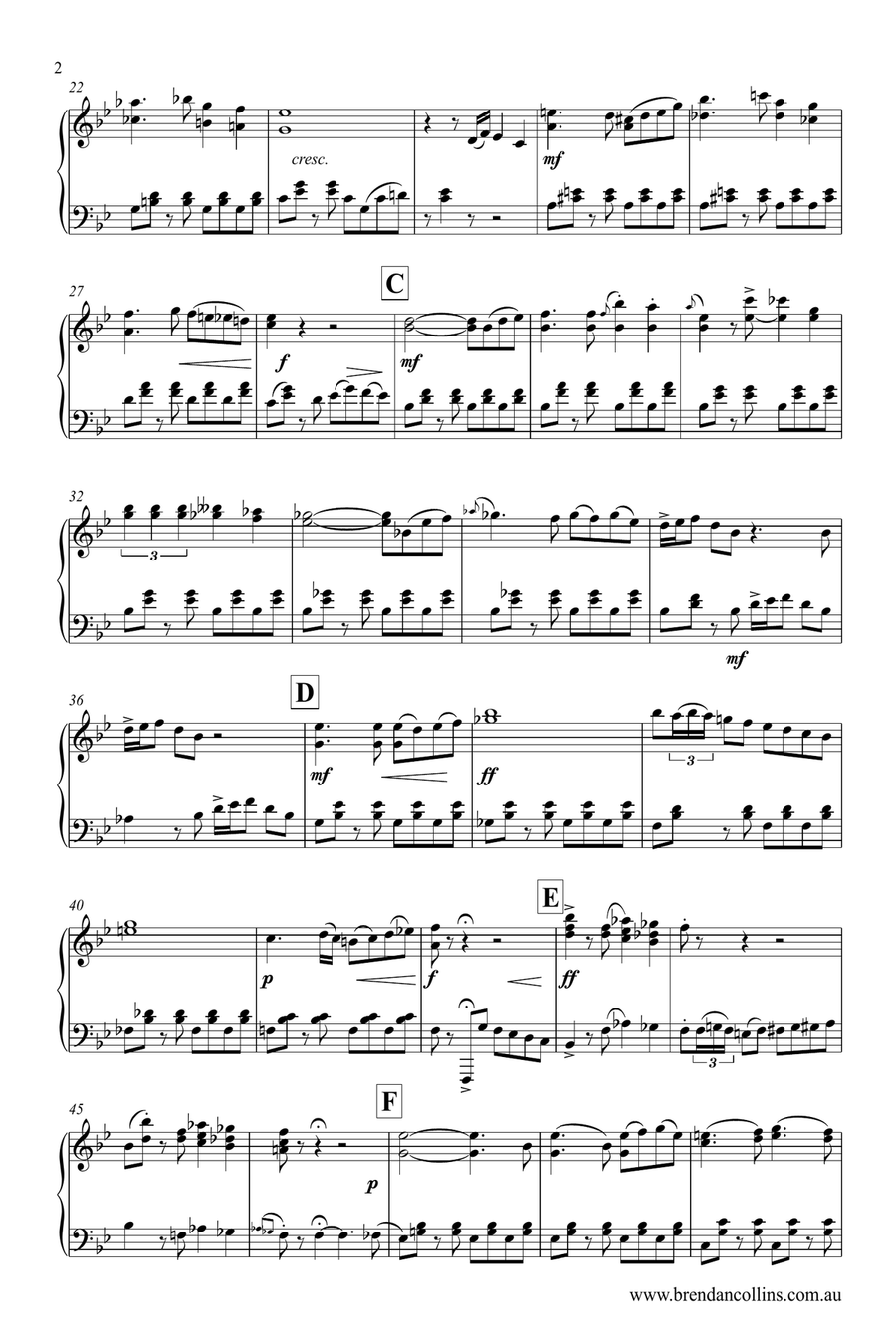 Bailarina Piano Solo scores gallery preview page 2