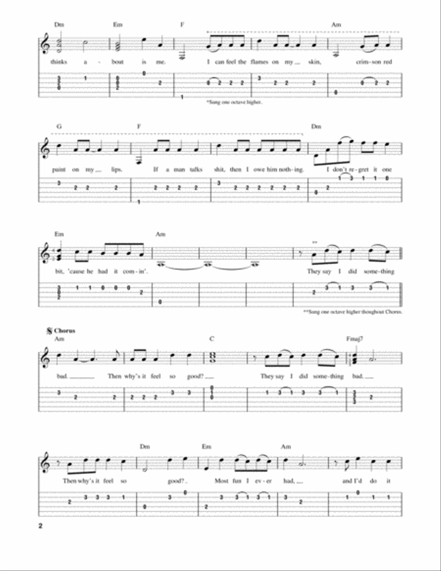I Did Something Bad Acoustic Guitar scores gallery preview page 2